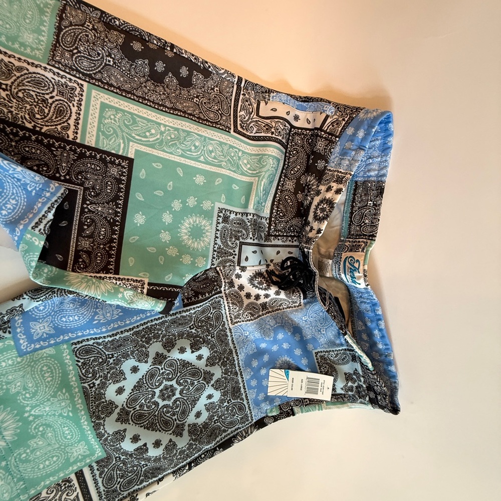 Colorful Bandana Print Shorts